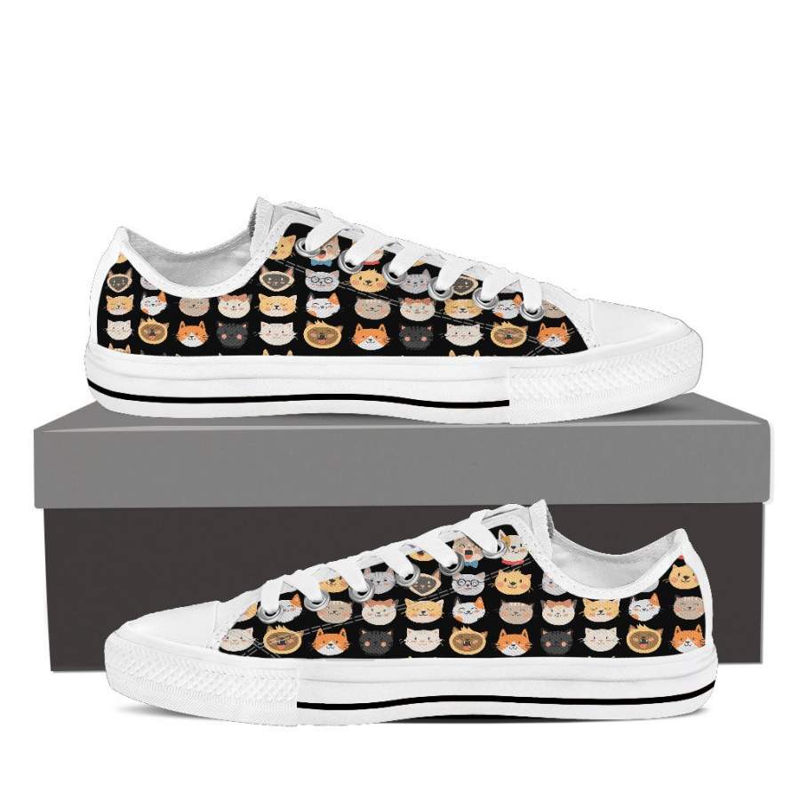 Adorable Cat Low Tops (Women’s)