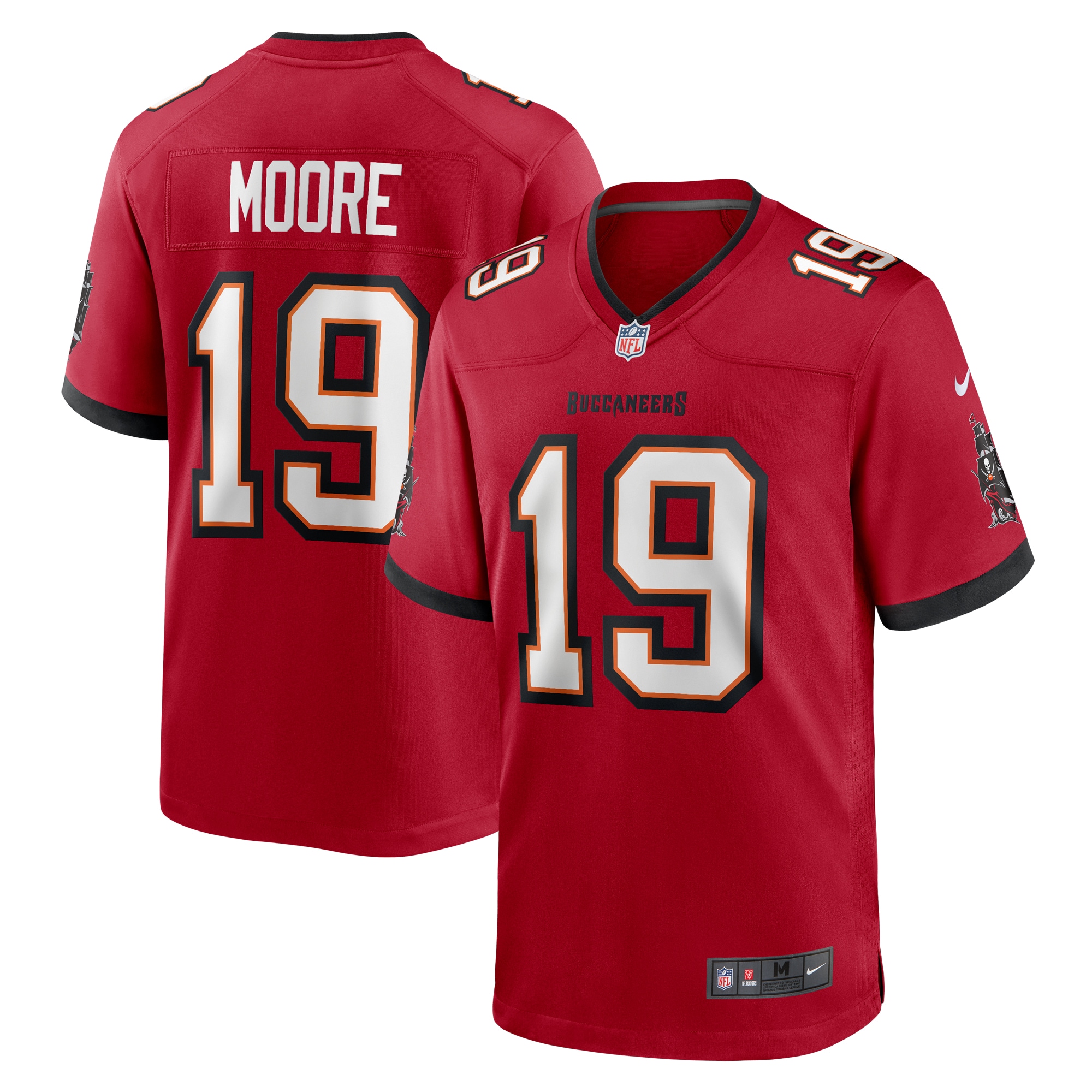 David Moore Tampa Bay Buccaneers Game Jersey – Red