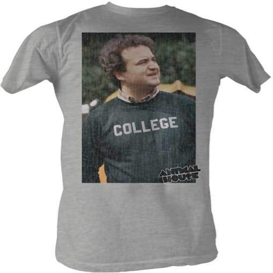 ANIMAL HOUSE-HUH-GRAY HEATHER ADULT S/S T-SHIRT