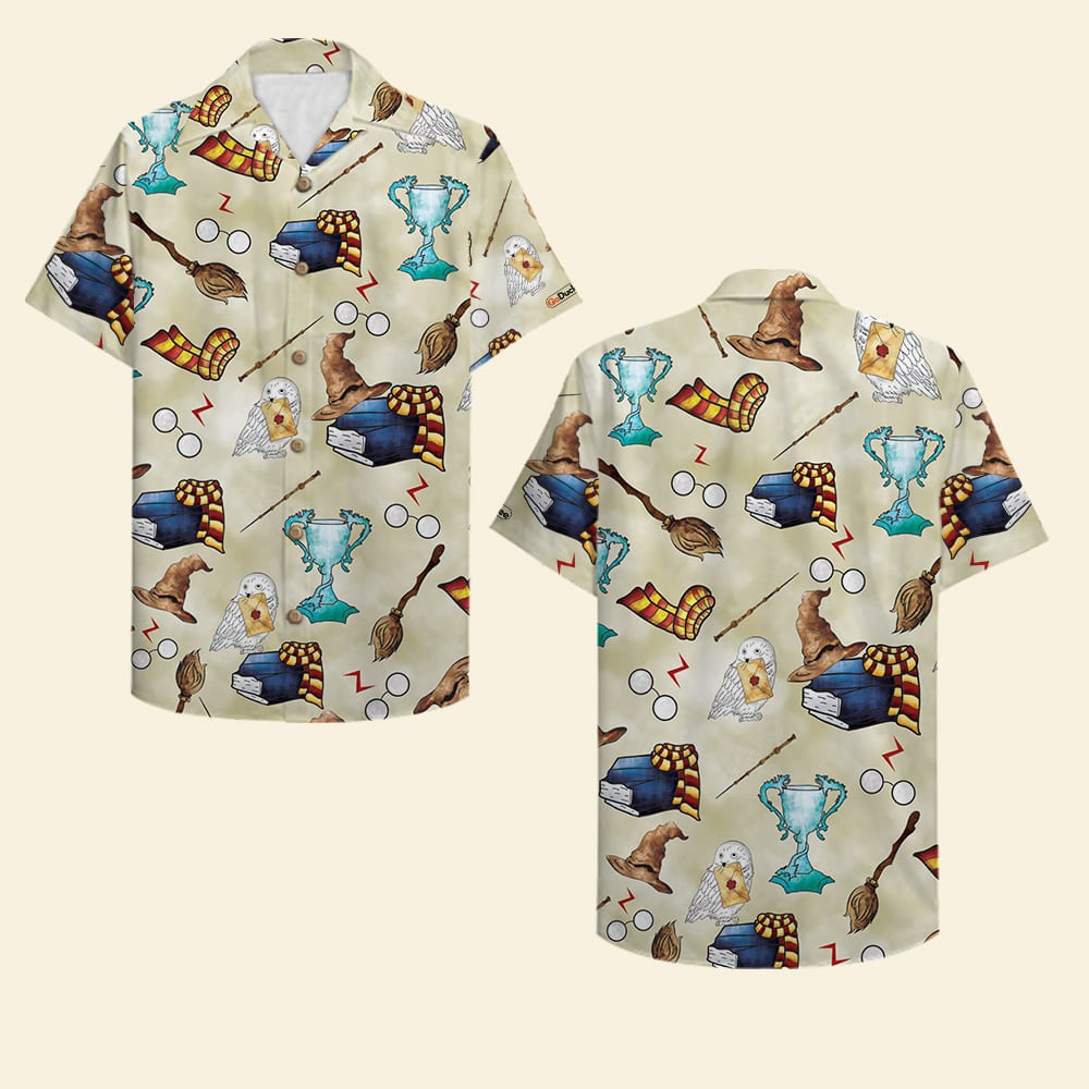 Broom Envelope Pattern Hawaii Shirt 03 Gifts For Fans Ha53451