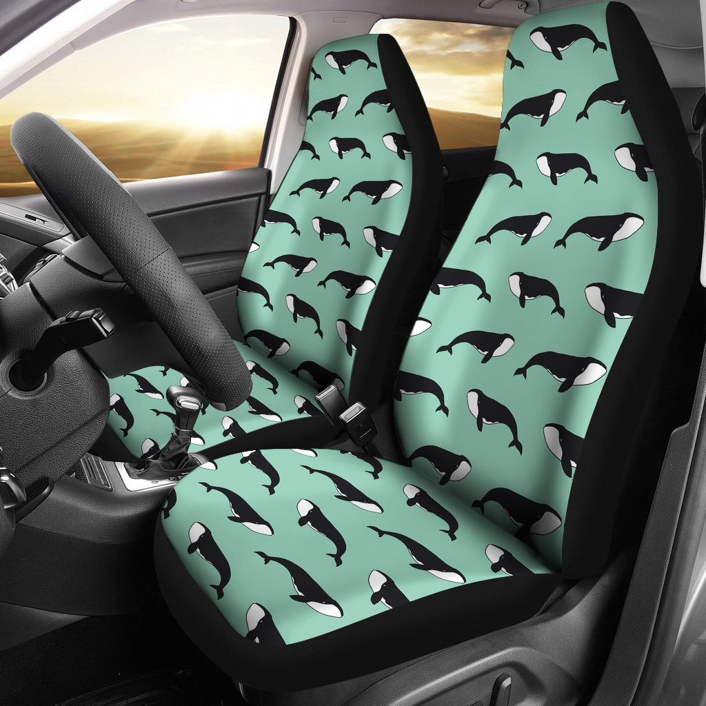 Whale Print Design Lks307 Car Seat Covers