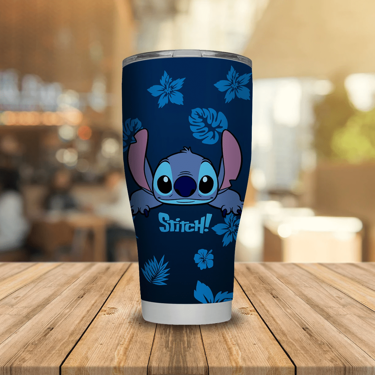 Film Character Stitch Personalized Custom Name Stainless Steel Tumbler