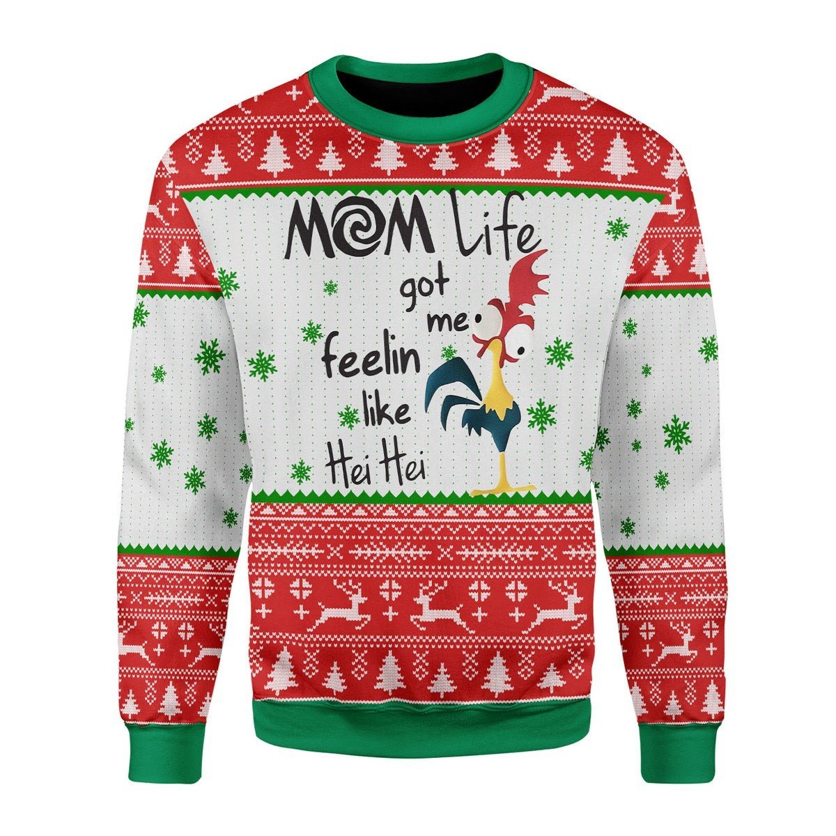 Christmas Unisex Sweater Rooster 3D Apparel