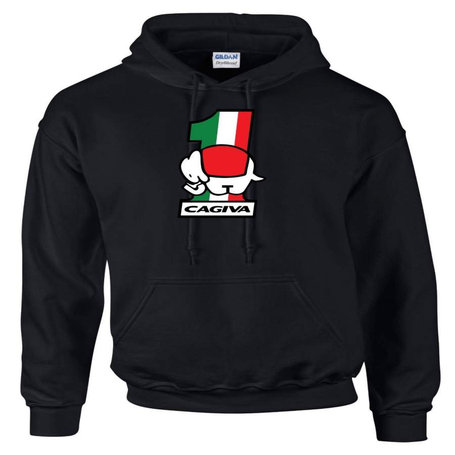 Cagiva Elephant Retro Style Motorcycle Printed Mens Hoodie Sweatshirts