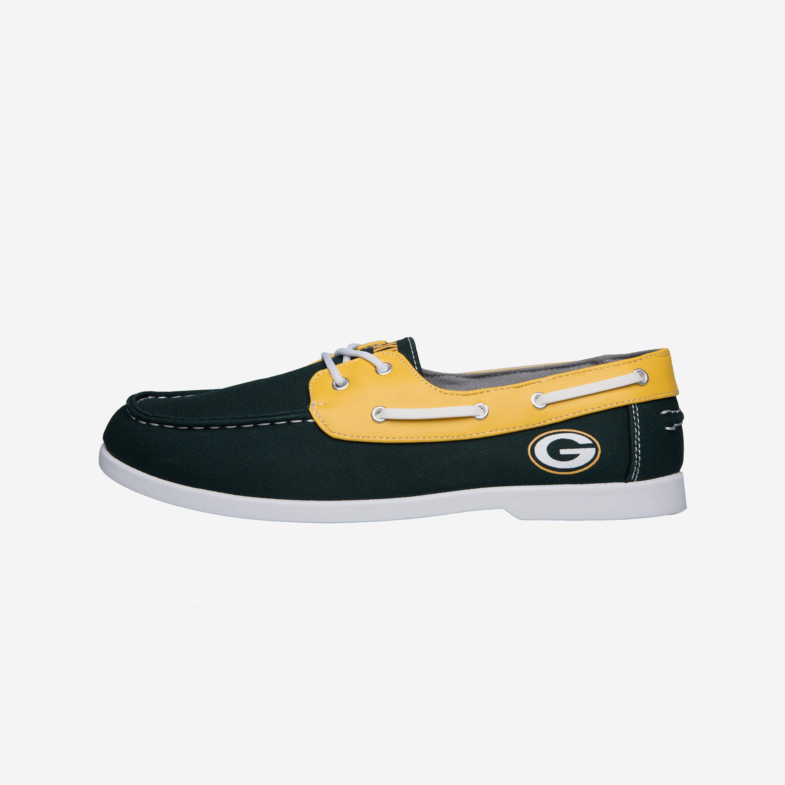 Green Bay Packers Mens Side Logo Canvas Shoe