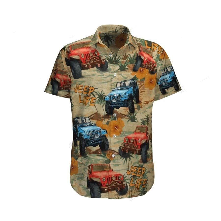 Hawaii Aloha Shirts Jeep Life Island Ha15115