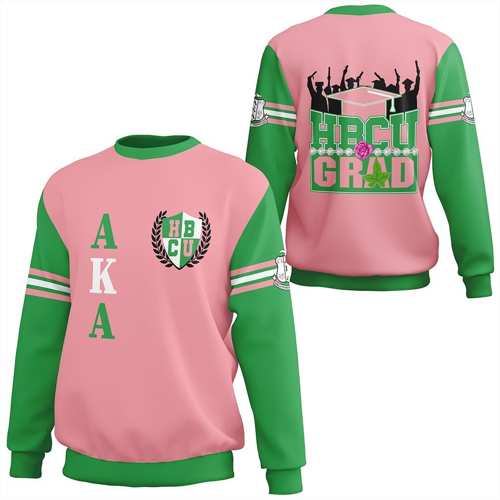 Greek Life Sweatshirt – Alpha Kappa Alpha Hbcu Graduation Sweatshirt J0