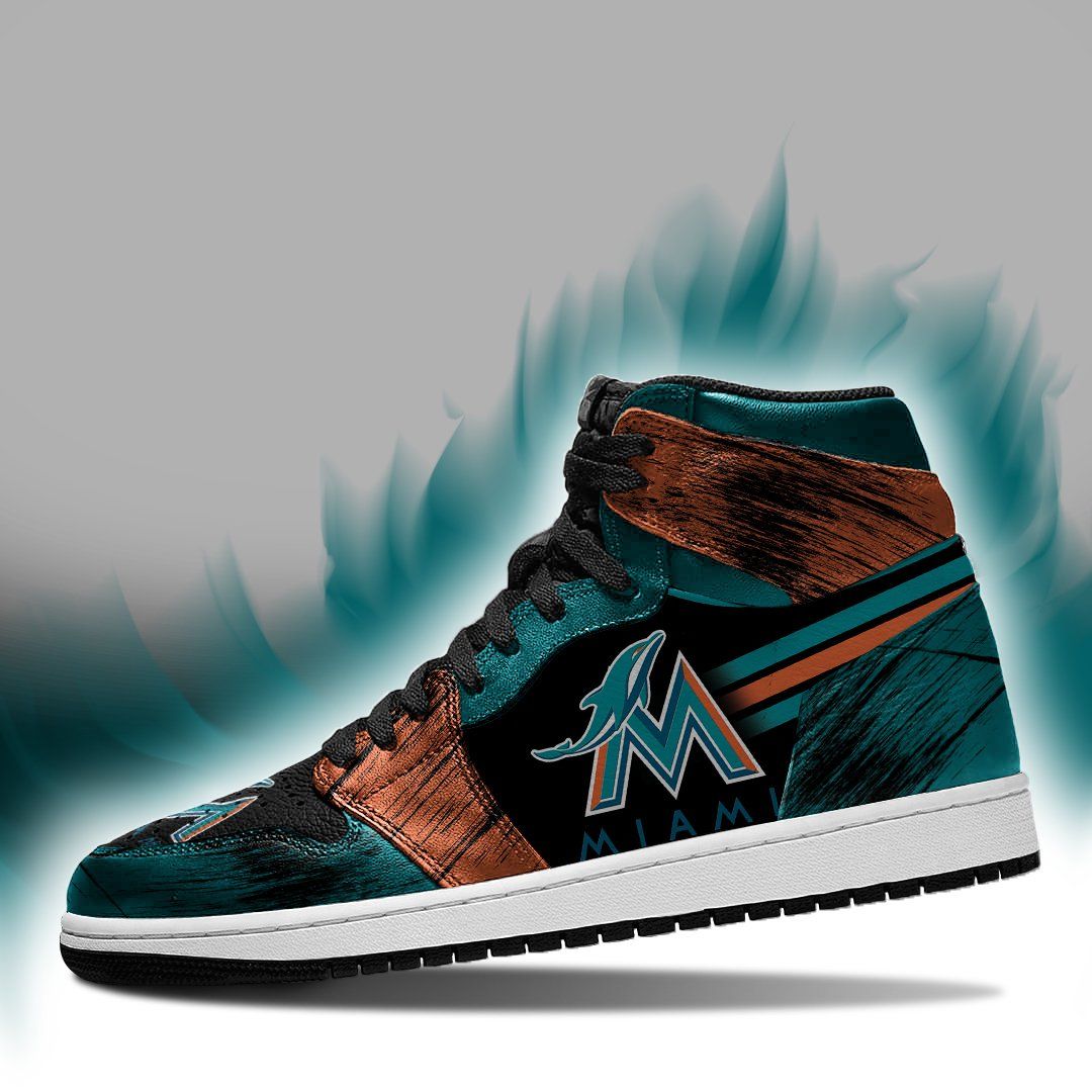 Miami Dolphins X Miami Marlins Air Jordan Sport Custom Sneakers