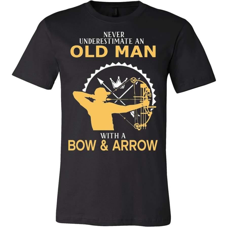 Never Underestimate An Old Man With A Bow & Arrow T-Shirt