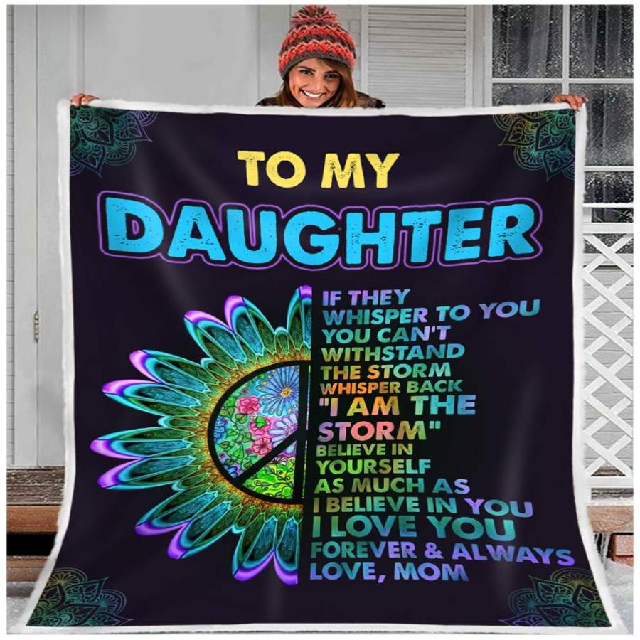 ZALOOO To My Daughter If They Whisper Hippie Blanket