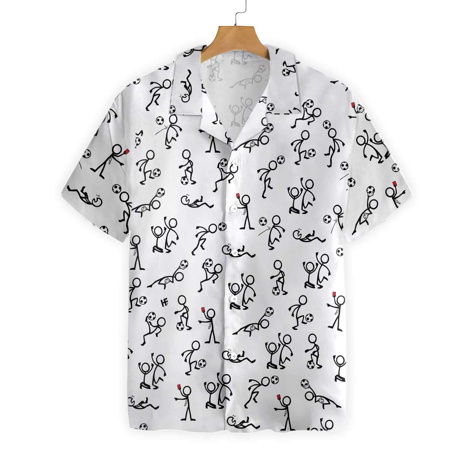 Stickfigures Playing Soccer 1802 Hawaii Shirt Ha7407