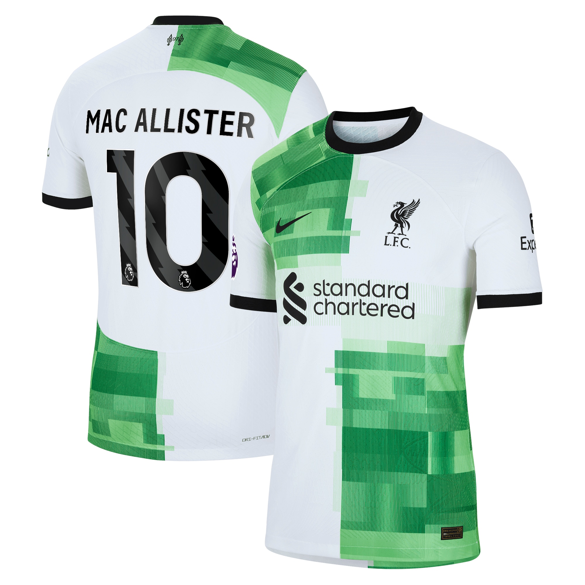 Alexis Mac Allister Liverpool 2023/24 Away Authentic Player Jersey – White