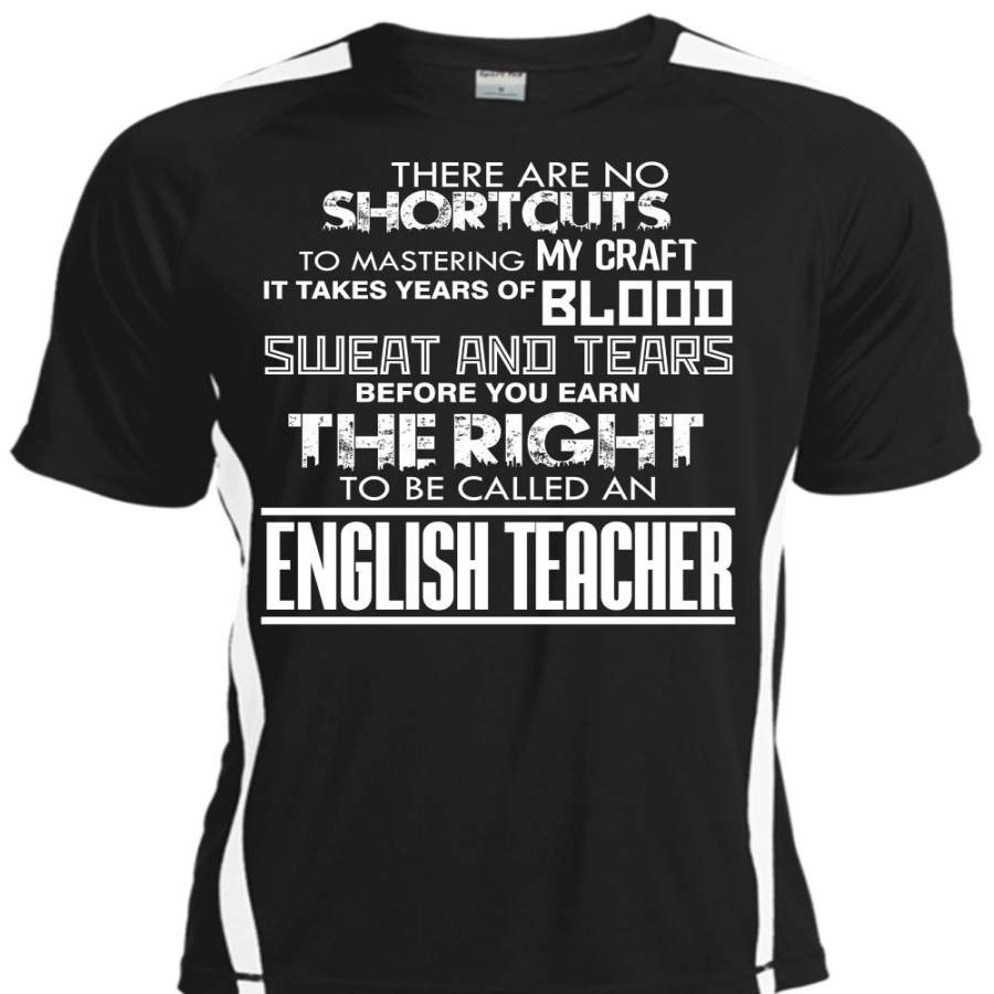 You Earn The Right To Be Called An English Teacher T Shirt, Being A Teacher T Shirt, Cool Shirt