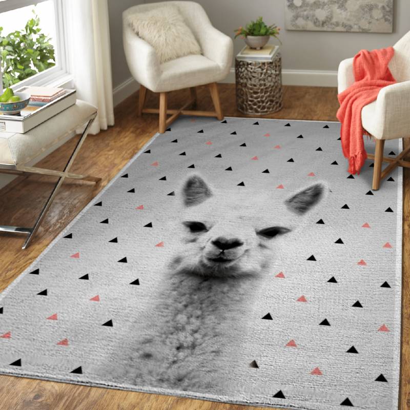 Alpaca pink – Animals Area Rug Carpet