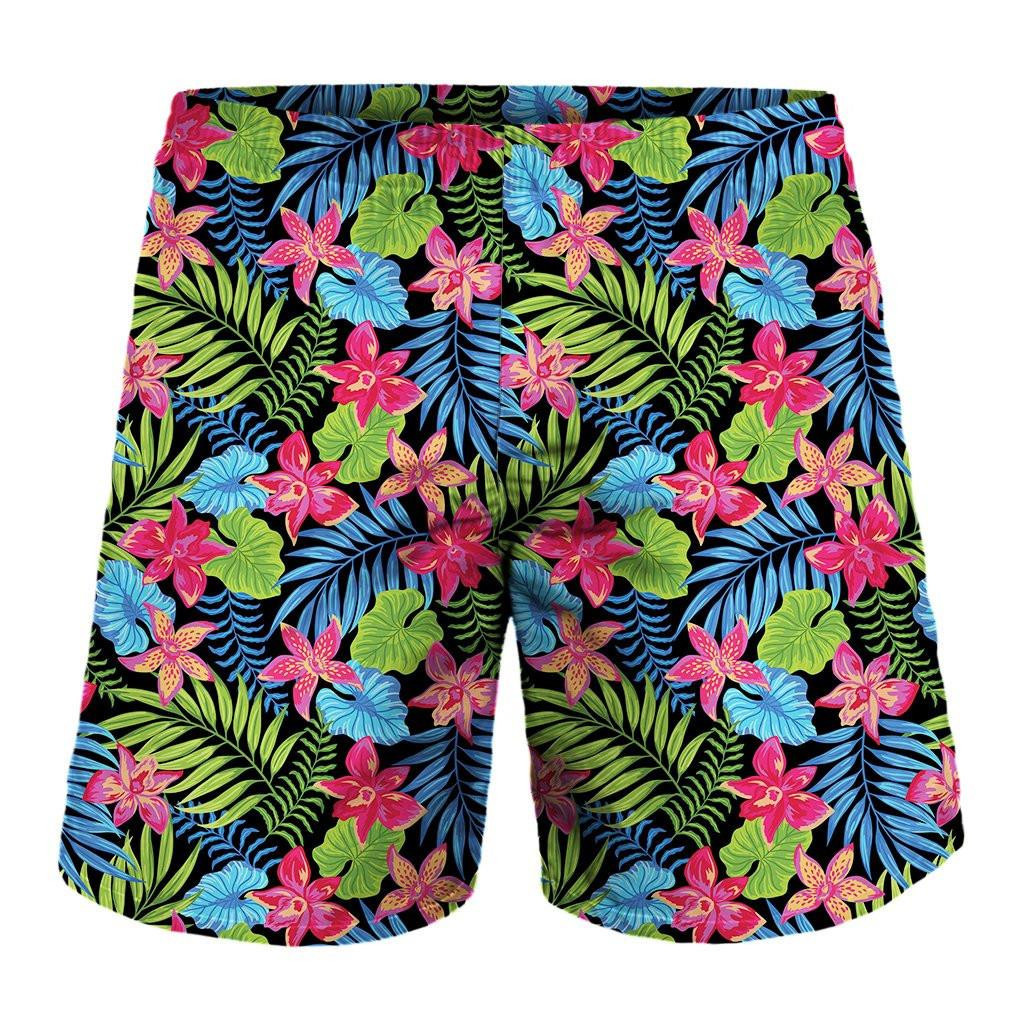 Hawaii Floral Pattern Print Shorts Ha6211