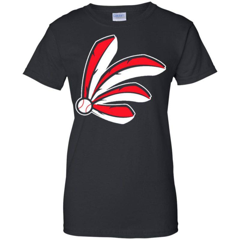 Cleveland Indians Shirt Indians Baseball Feather Ladies’ T-Shirt