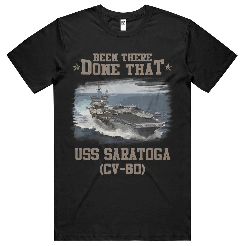 Uss Saratoga Cv-60 Veterans Day Father Day Gift T Shirts