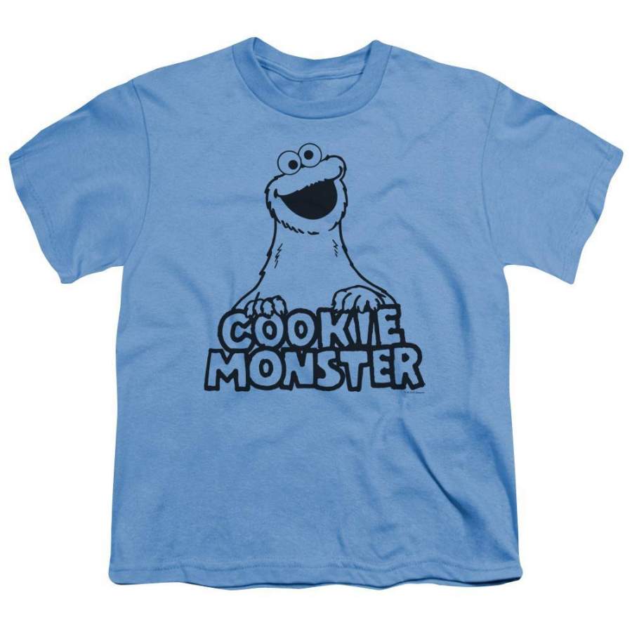 Sesame Street Vintage Cookie Monster Youth T-Shirt (Ages 8-12)