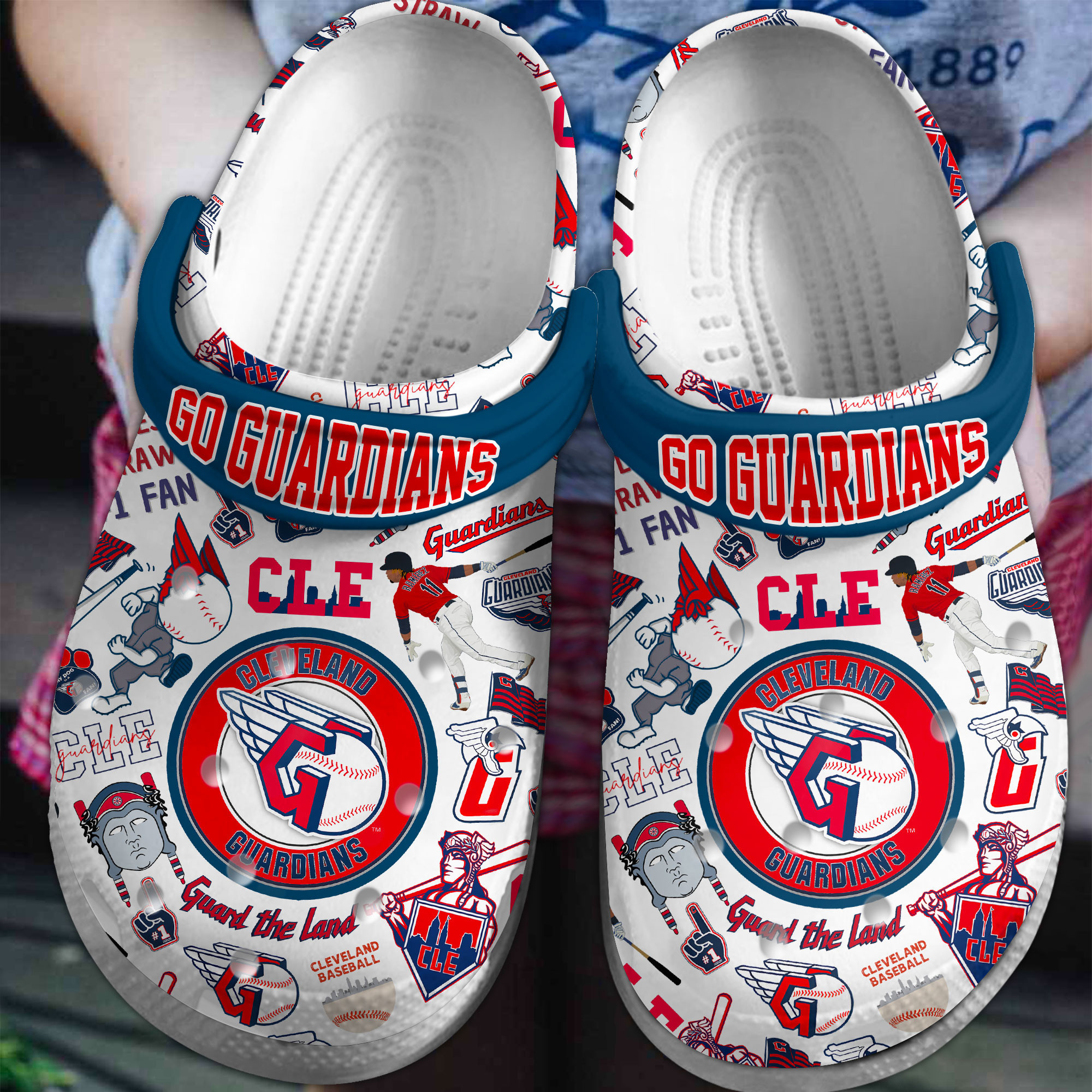 Cleveland Guardians MLB Sport Crocs Crocband Clogs Shoes Comfortable For Men Women and Kids 2