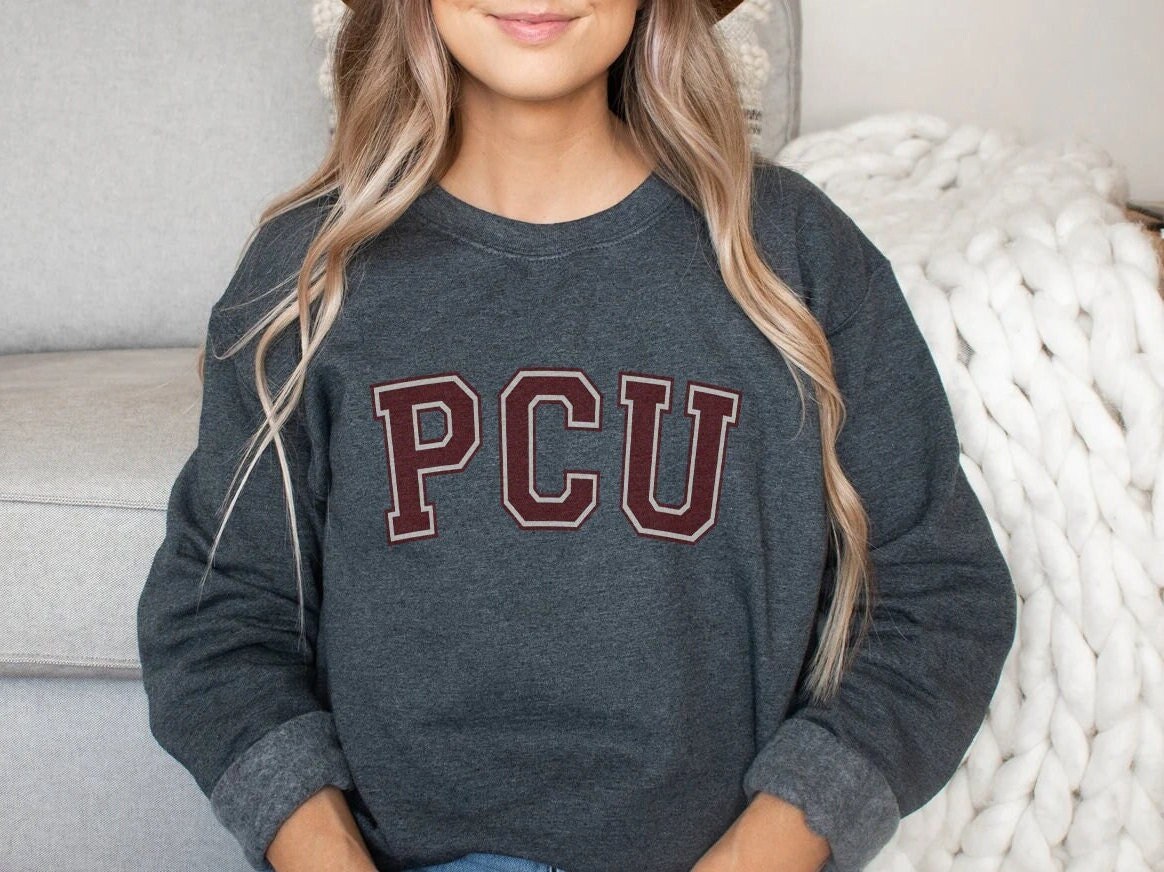 PCU Varsity Letterman University Sweatshirt, Progressive Care Unit Nurse Crewneck Sweater, Nursing Crew neck Shirt RN Nurses Week Gift