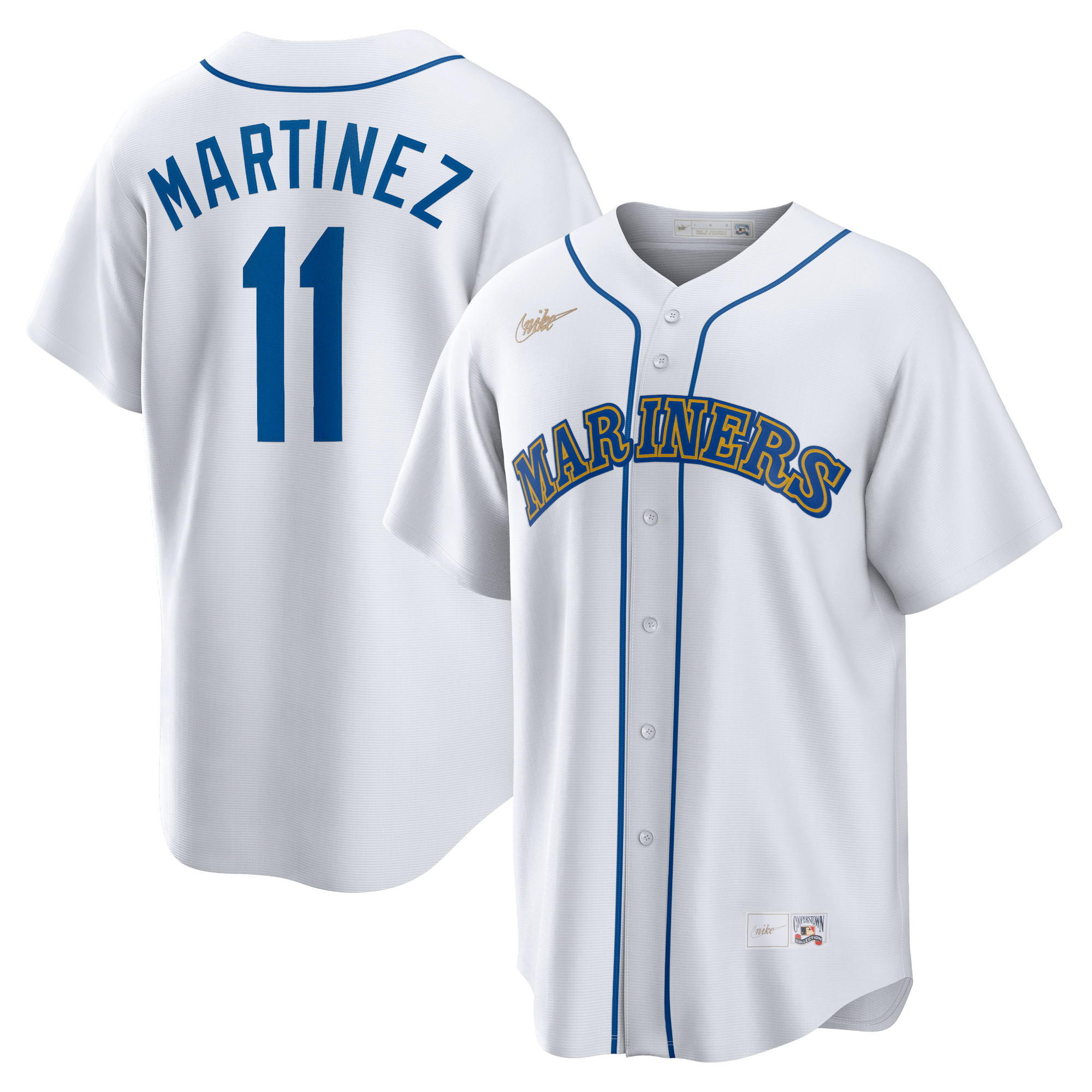 Edgar Martinez Seattle Mariners Home Cooperstown Collection Replica Player Jersey – White