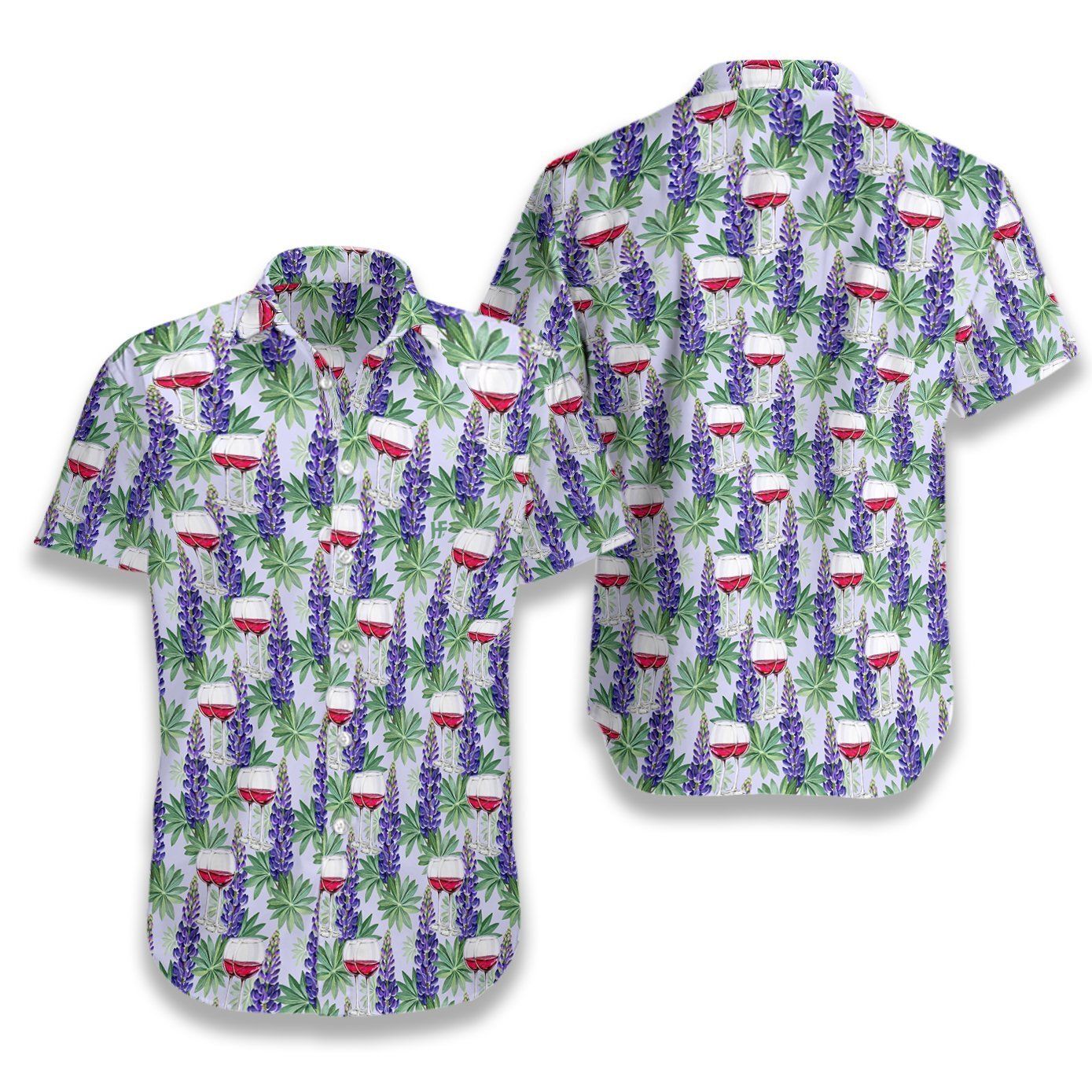 Wine Floral Tree Ez16 0807 Hawaiian Shirt