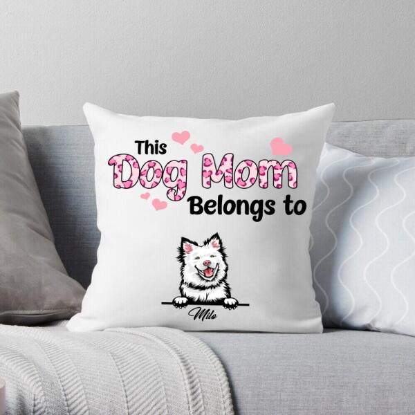 Personalized Cute Dog Pillows – Dog Mom Personalized Gifts – Up To 6 Dogs