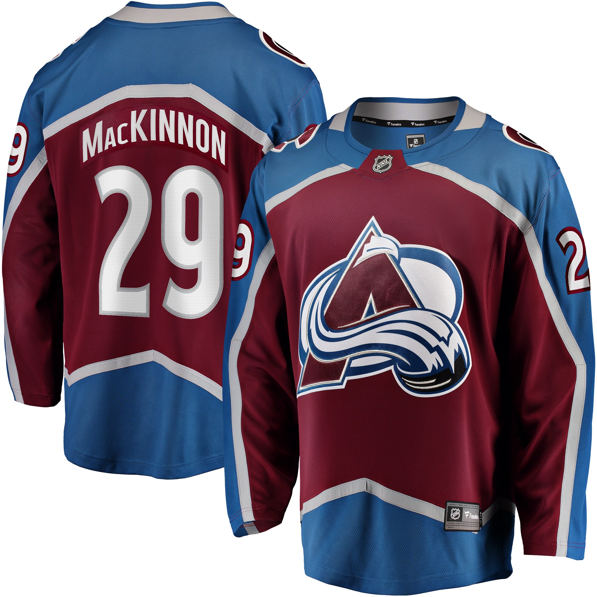 Nathan MacKinnon Colorado Avalanche Branded Home Breakaway Jersey – Burgundy