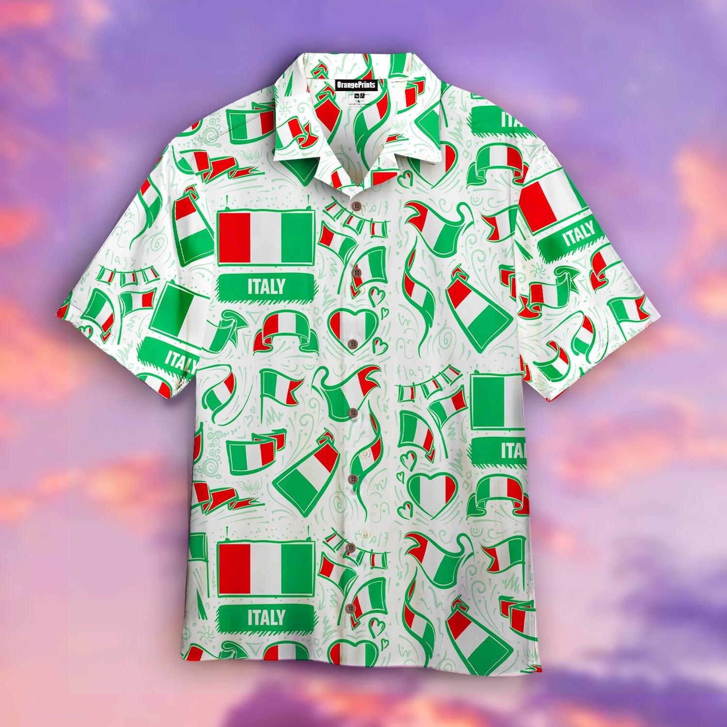 Italy Flag Hawaii Shirt For Men Women Ha28368