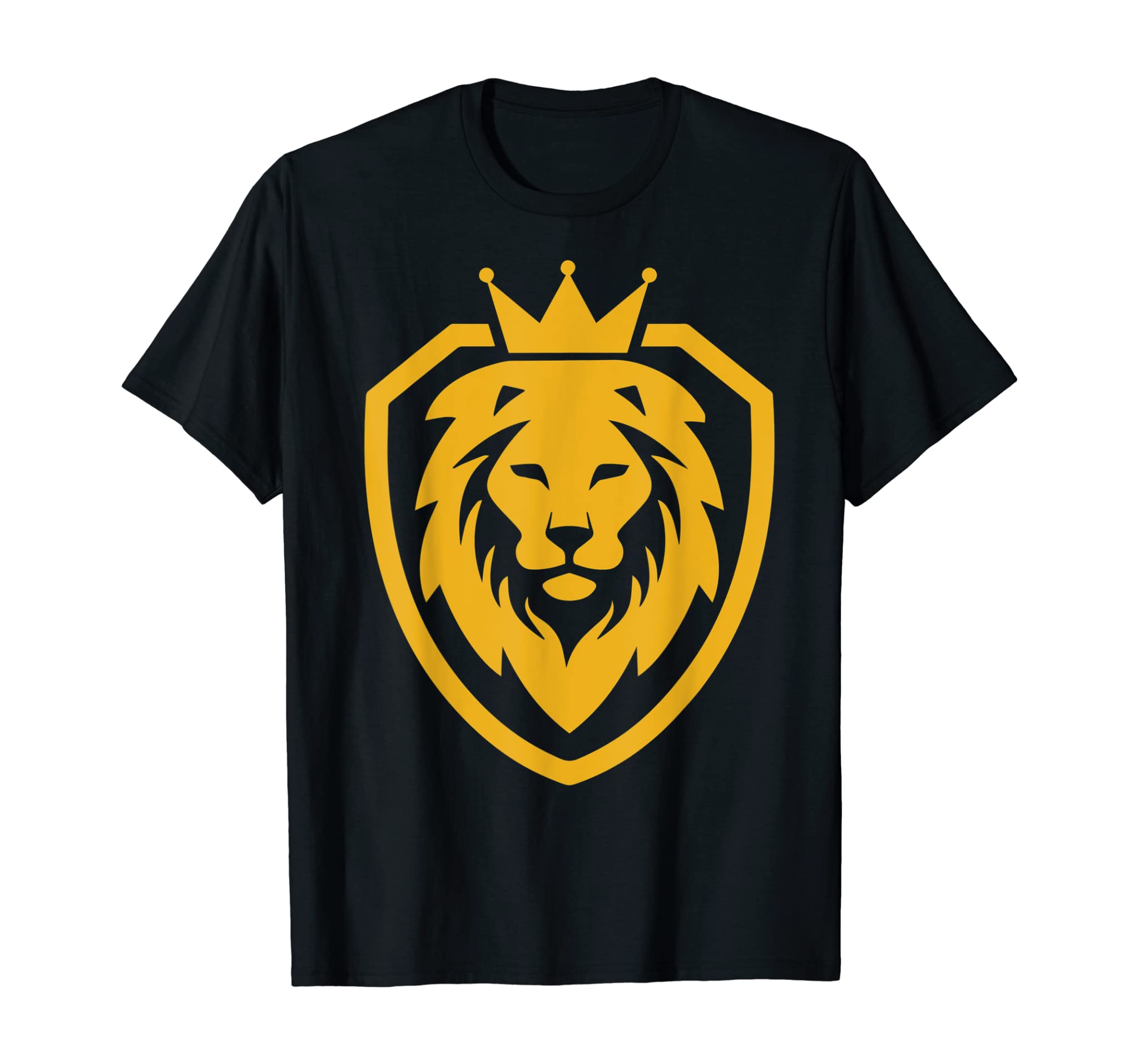 The King Lion Shield T-Shirt, Lion Graphic Design T-Shirt