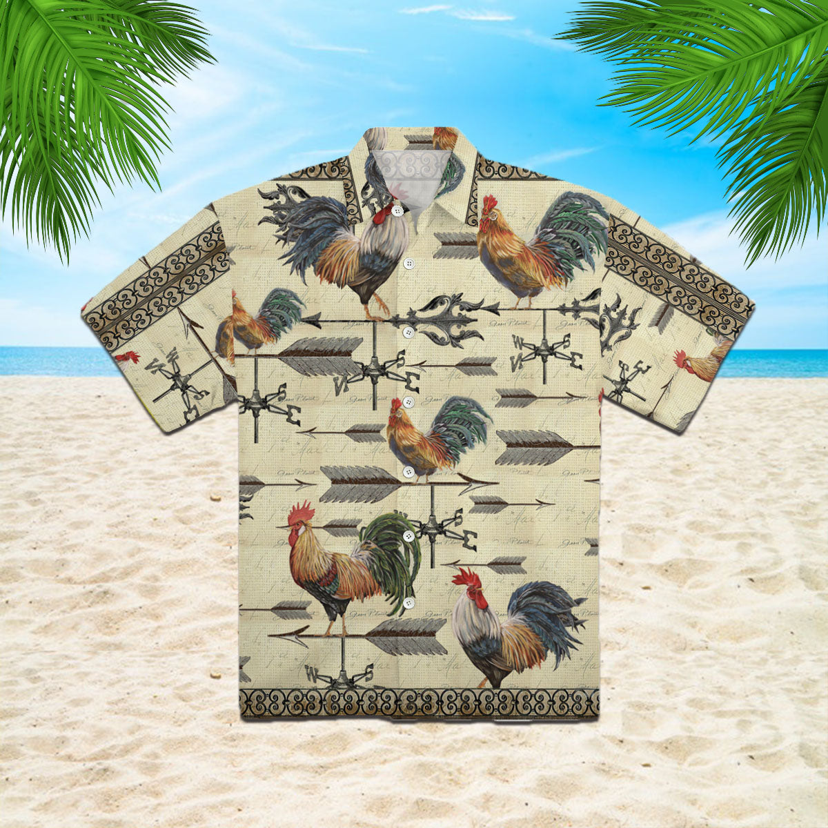 Oragontee Rooster Hawaii Shirt For Men Women Adult Ha41826