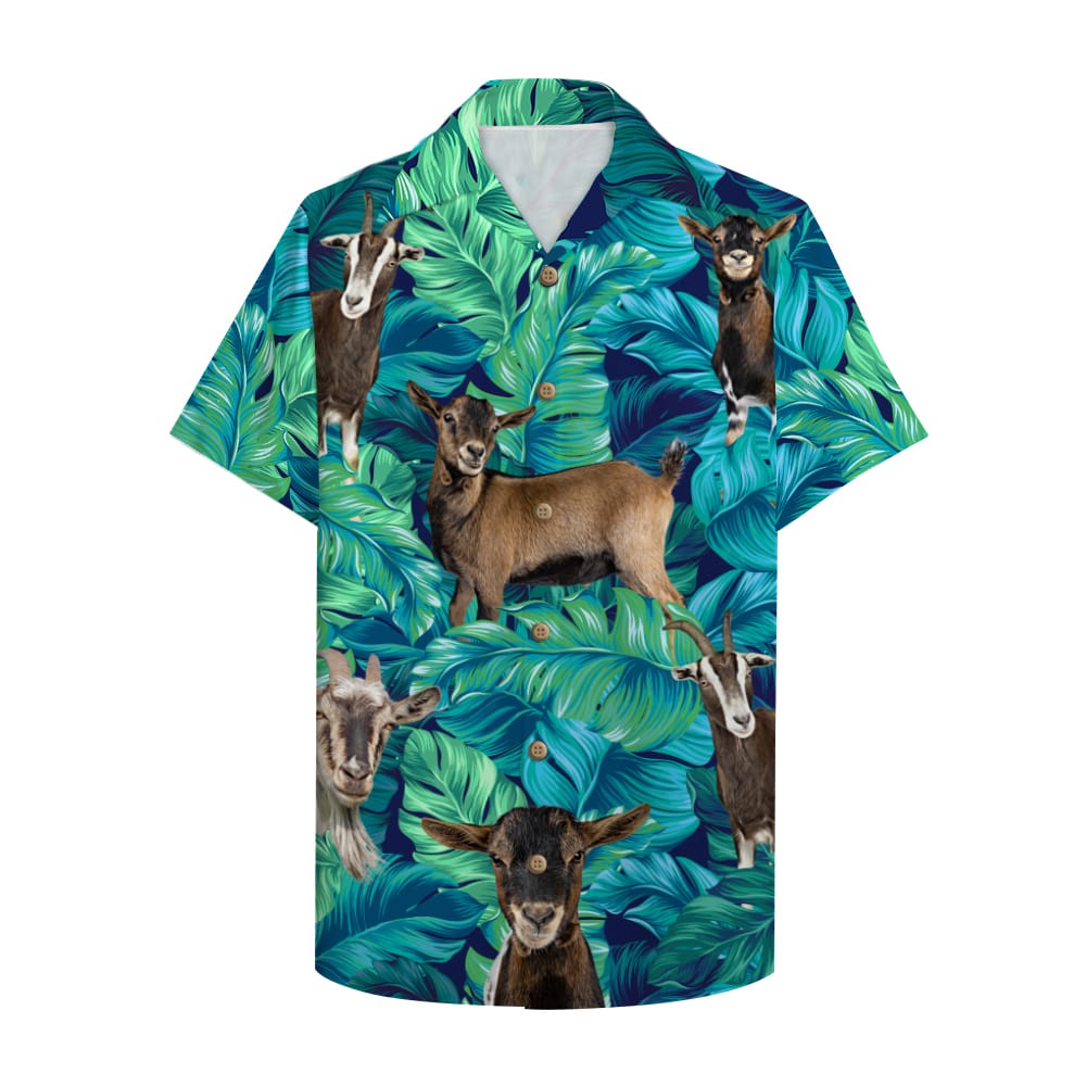 Farmer Goat Hawaii Aloha Shirt With Pattern Ha1248