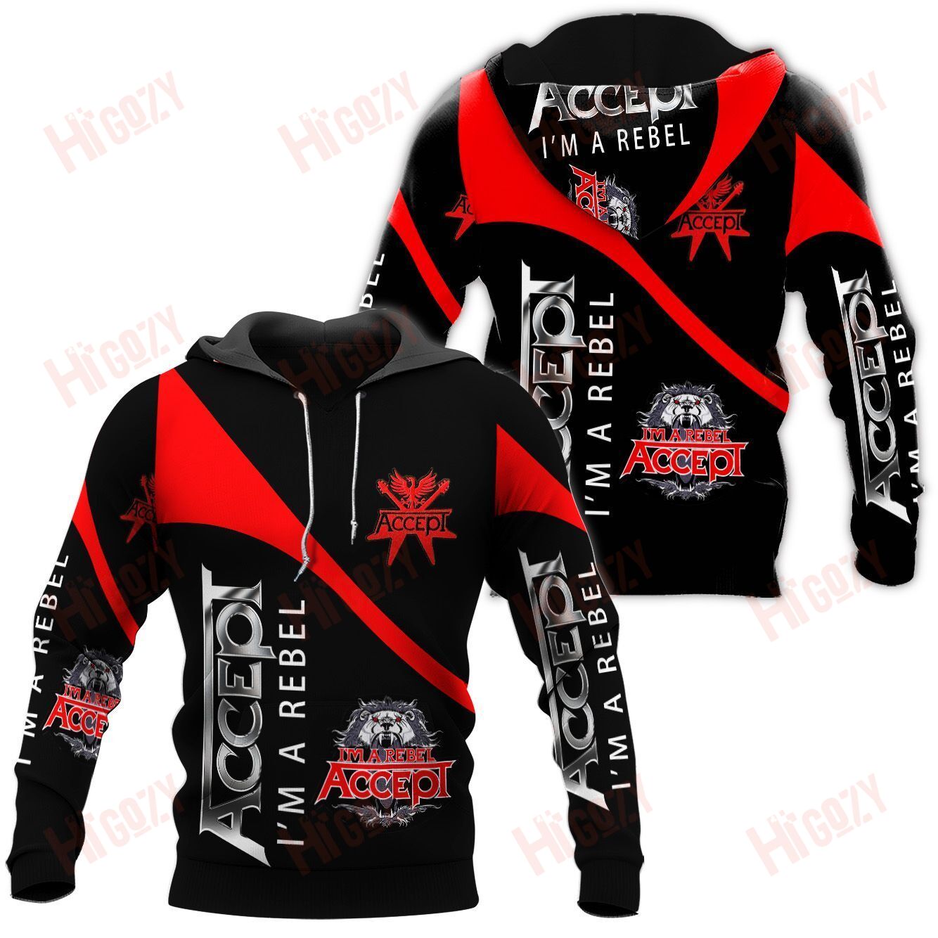 Accept Hoodie 3D – V629