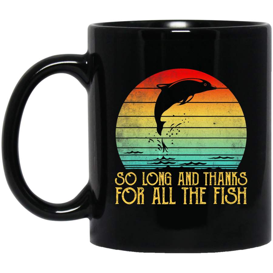 So Long And Thanks For All The Fish Vintage Coffee Mug