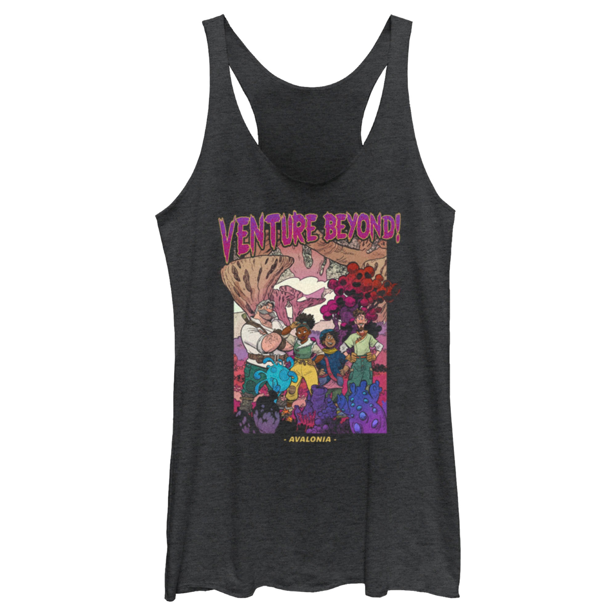 Women’S Strange World Venture Beyond Group Racerback Tank Top