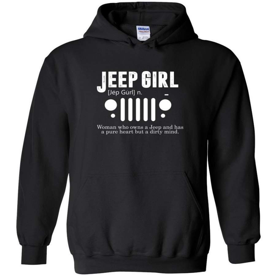 Vintage Jeep Shirt Pure Heart But Dirty Mind Hooded Sweatshirt Jeep Girl Jeep Wife Hoodie Lt11