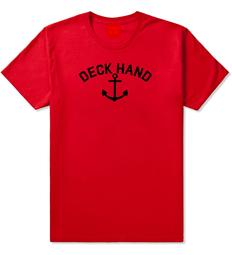 sailing deckhand anchor mens t shirt – madows