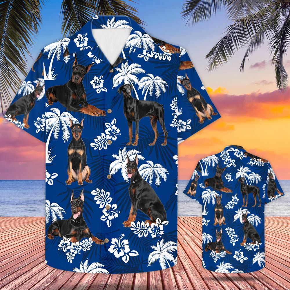 Doberman Pinscher Hawaii Shirt For Dog Lovers Ha103442