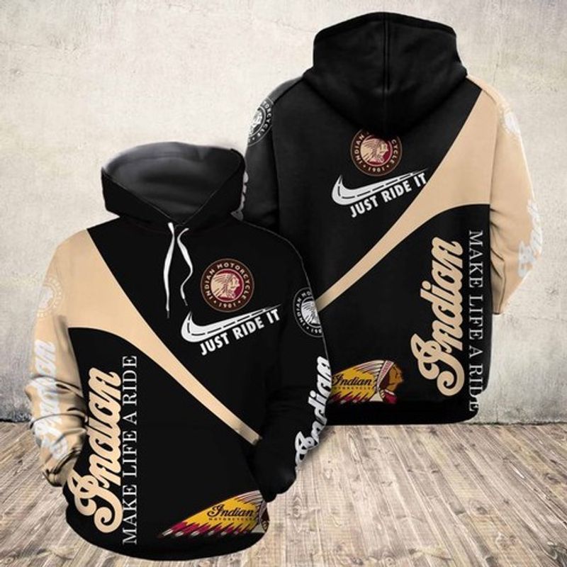 Indian Motorcycle Big Logo All Over Printing 3D Hoodie N98