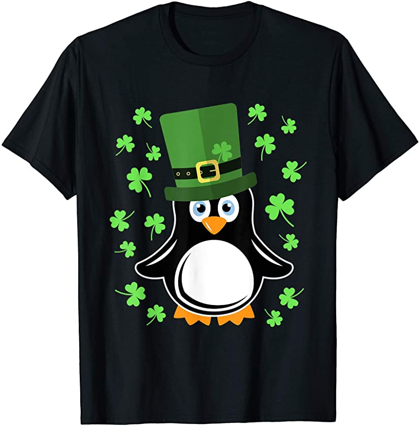 St. Patrick’s Day Cute Penguin St Patricks Hat T-Shirt