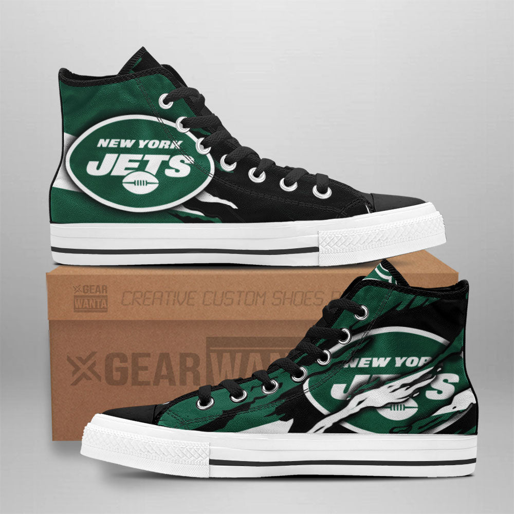 New York Jets Shoes Custom High Top Sneakers For Fans