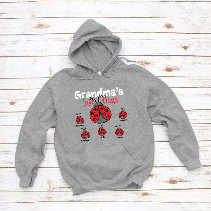 PERSONALIZED GRANDMA’S LOVE BUGS SHIRT