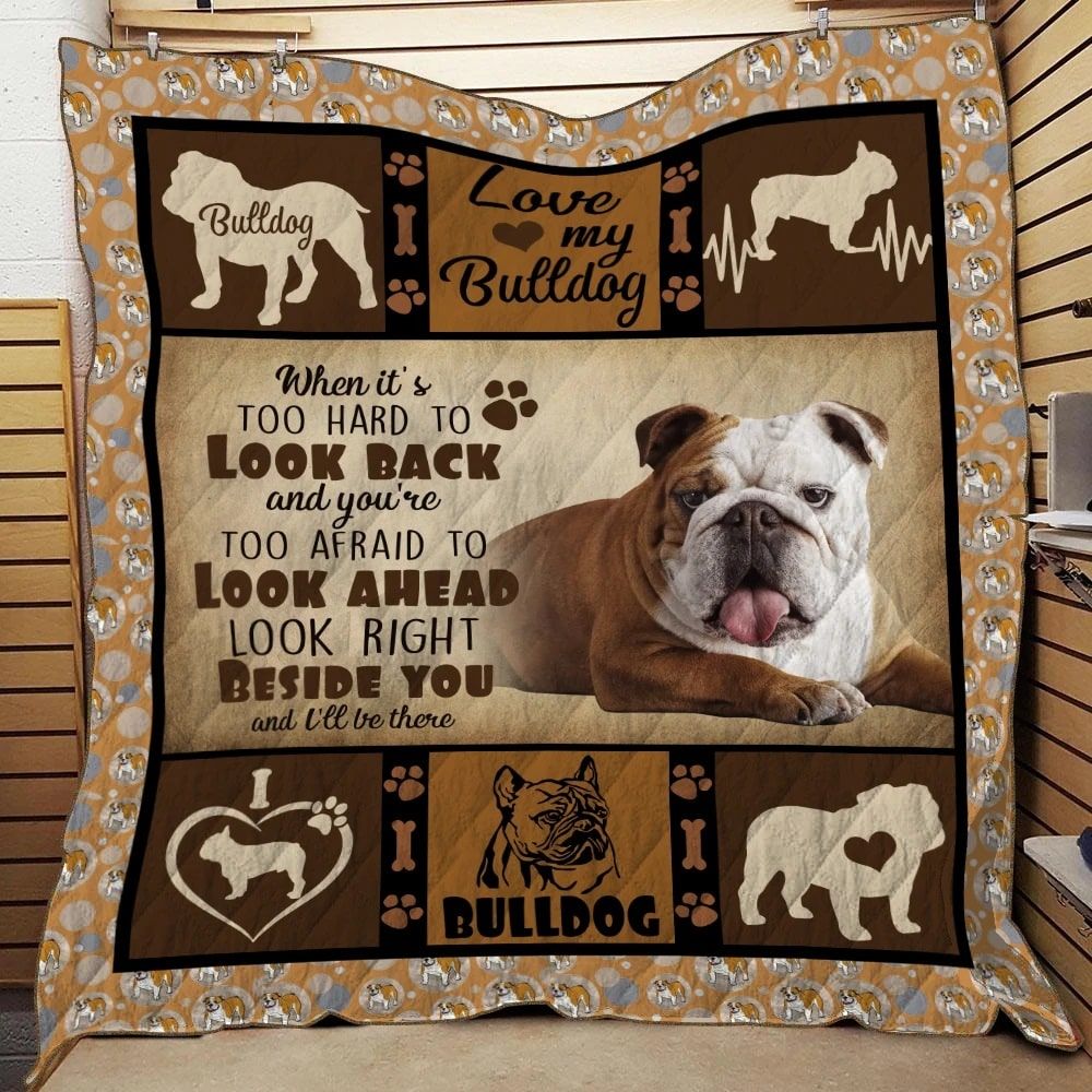 Bulldog 01 Bulldog 2012 Quilt Blanket Christmas Christmas Gifts Merry Christmas Holiday Gifts Gift Dhc03011203Dd