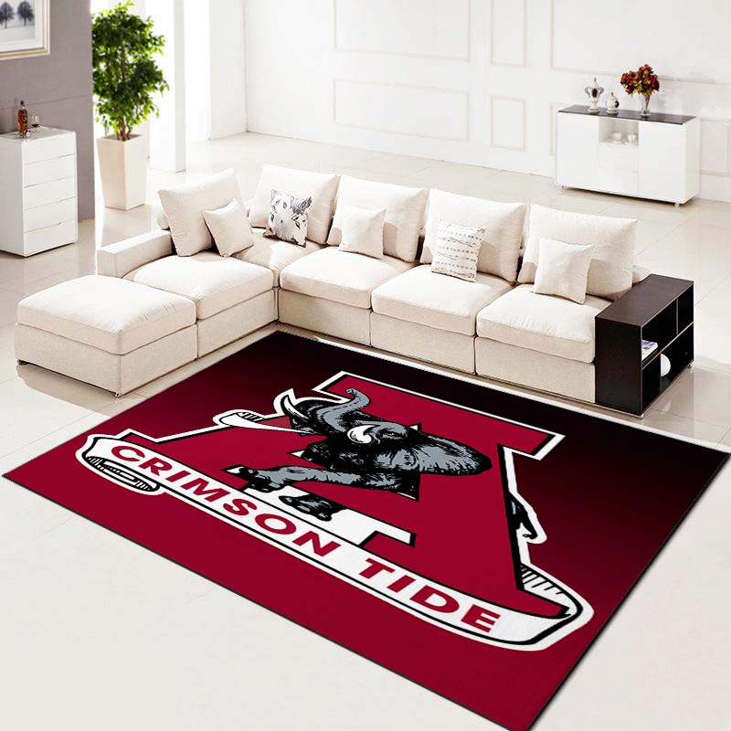 Alabama Crimson Tide University Elephant Living Room Carpet Kitchen Area Rugs