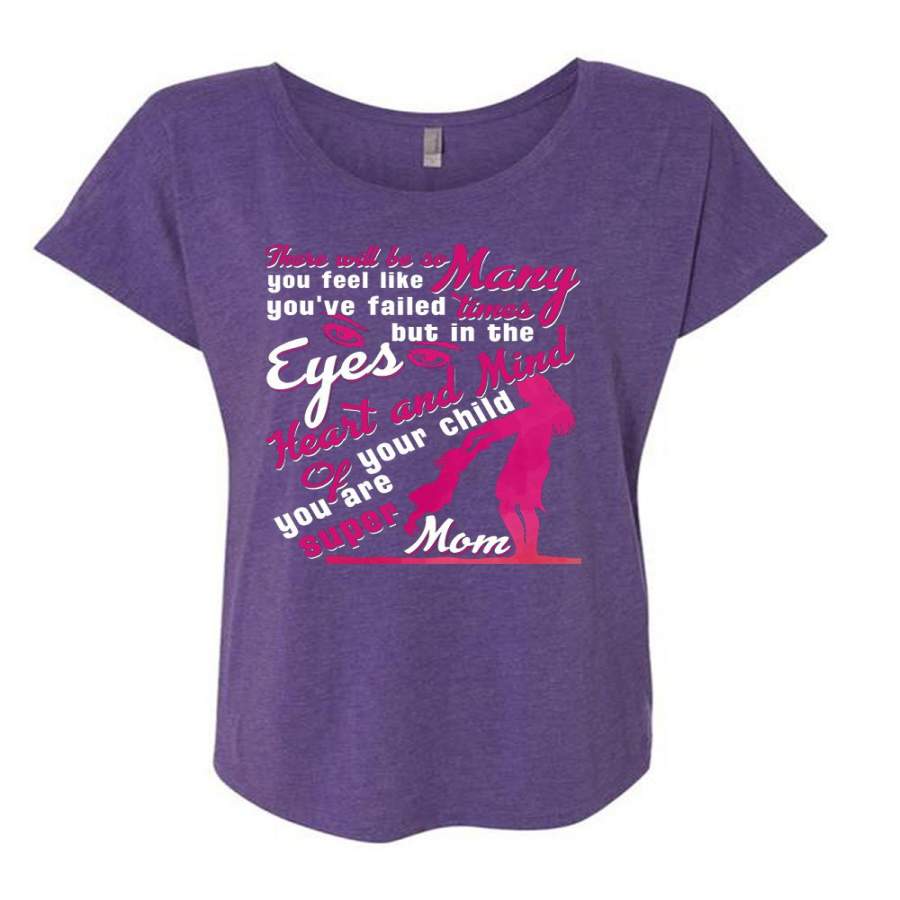 You Feel Like Many Time T Shirt, Heart And Mind Your Child T Shirt, Cool Shirt (Ladies’ Triblend Dolman Sleeve)