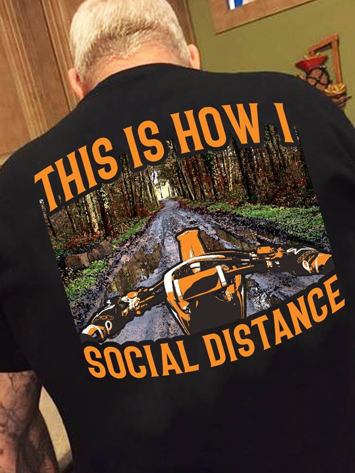 Motorcycle This Is How I Social Distance Standard Men T-shirt