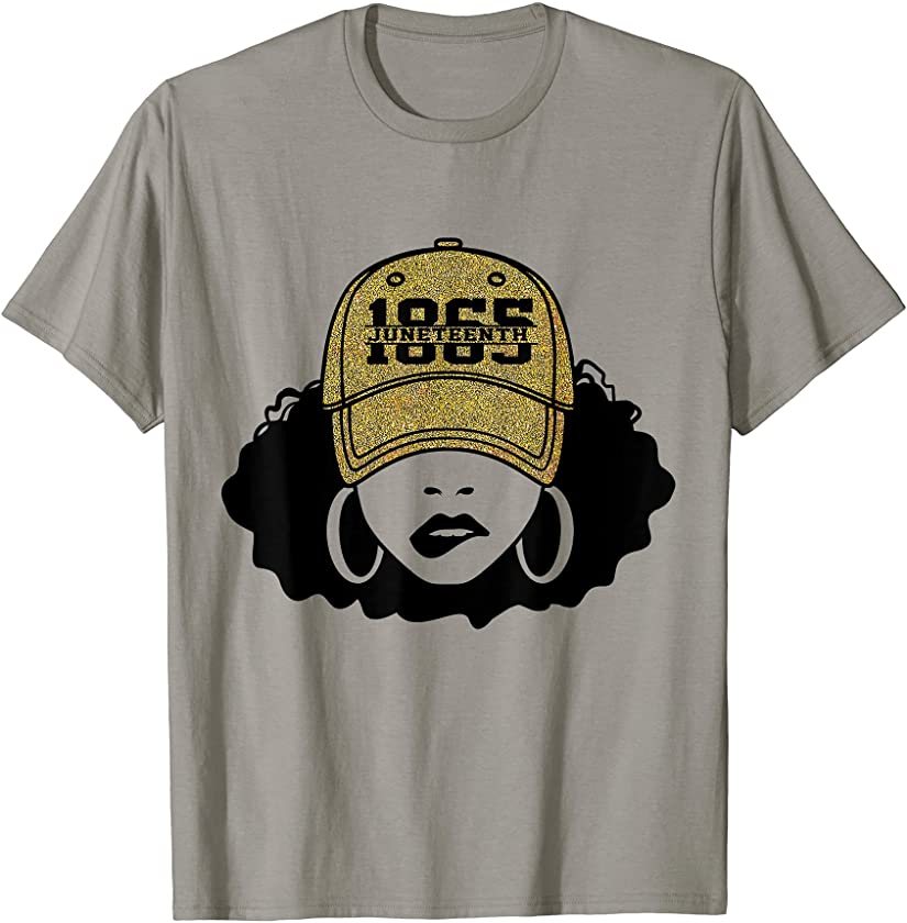 1865 Juneteenth Celebrate Melanin Black Women Afro Queen T-Shirt