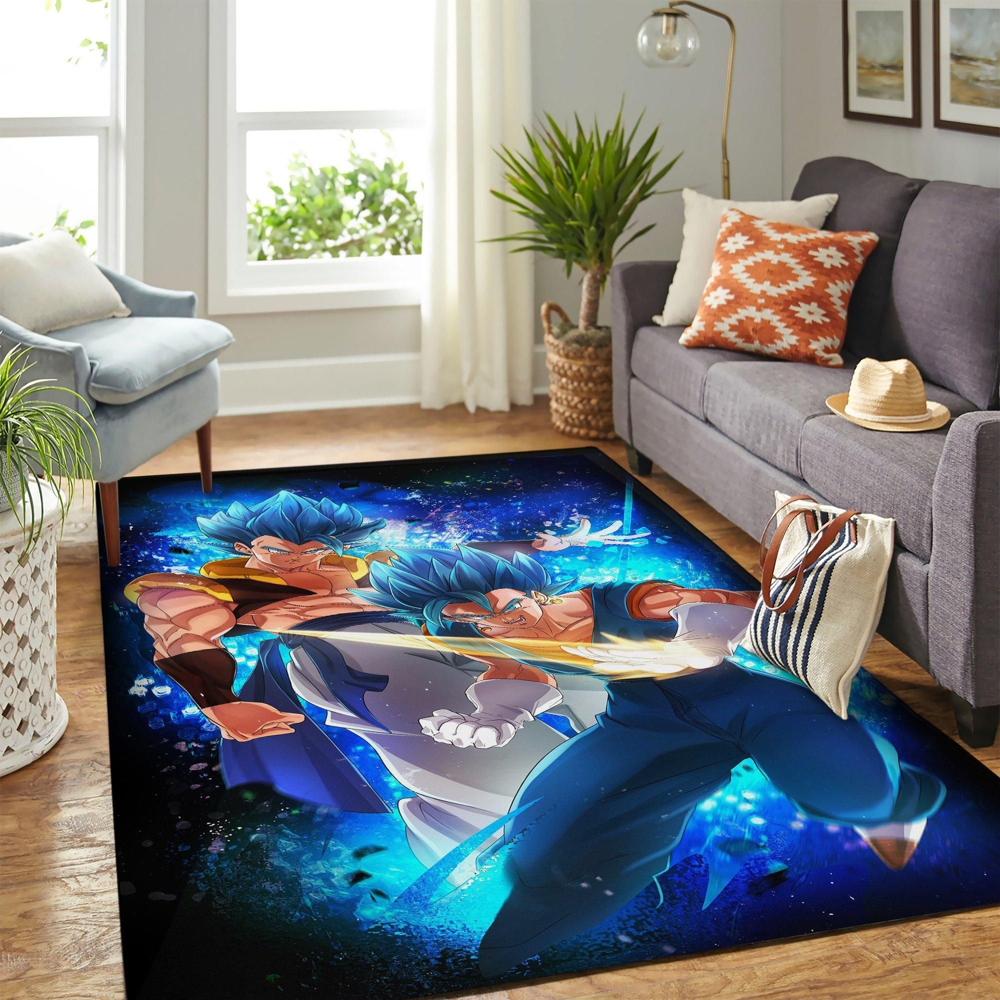 Gogeta Vegito Dragon Ball 2019 Area Rug Geeky Carpet – home decor – Bedroom Living Room decor