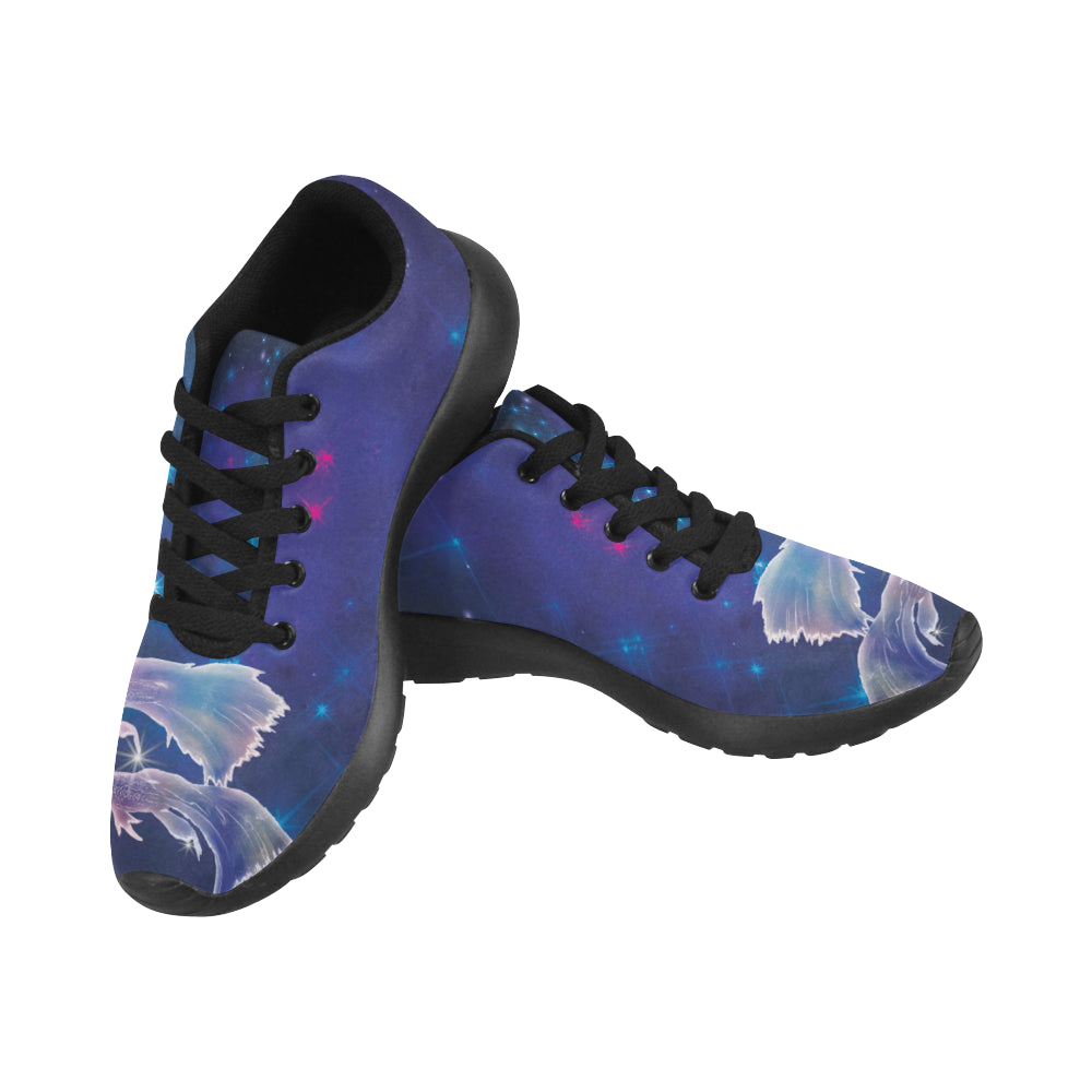 Pisces Black Sneakers for Women