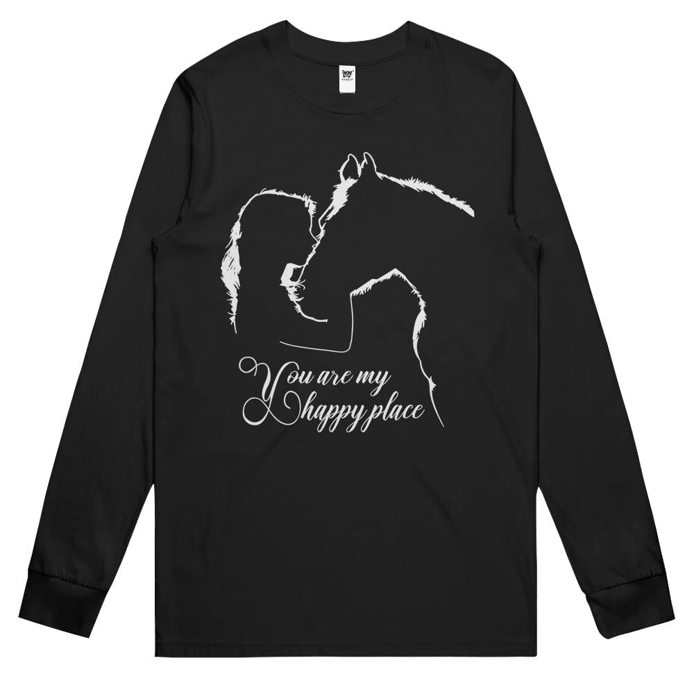 You Are My Happy Place Gift Horse Lovers Long Sleeve T Shirts